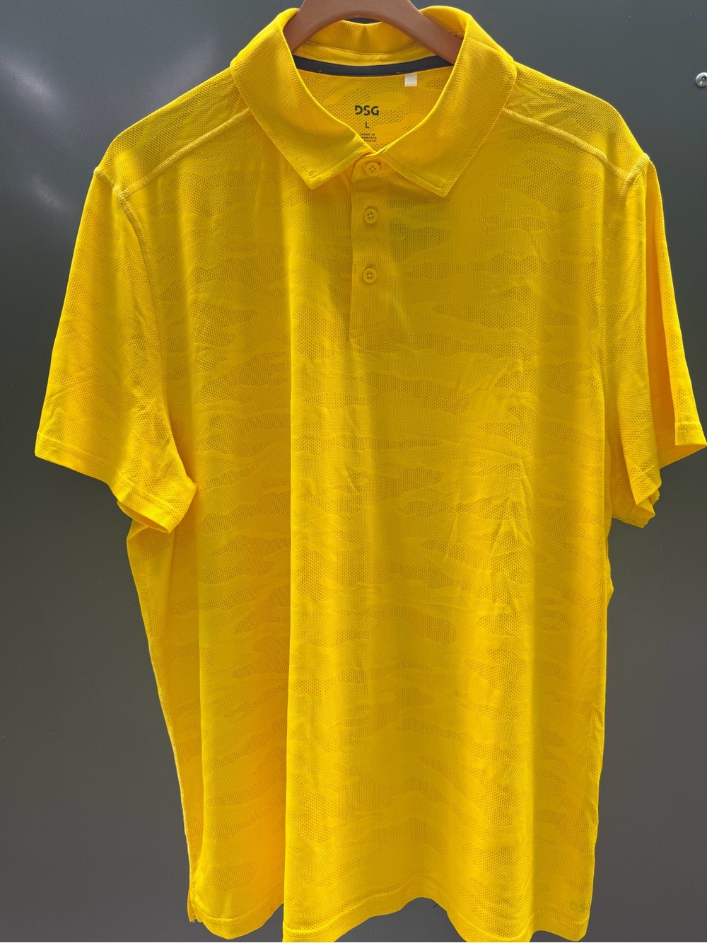 DSG Bright Yellow Men's Performance Polo